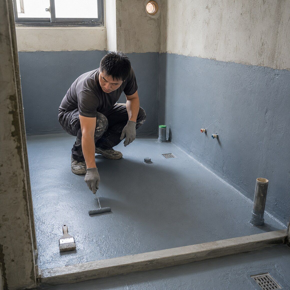 浴室防水工程不能省的三個階段：防水層、試水與貼磚前檢查