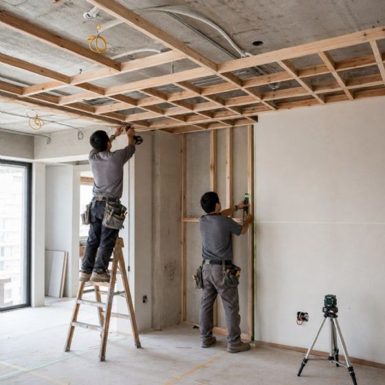 木作不只是做櫃體:高雄住宅天花板、隔間與收邊工程的施工重點 木作不只是做櫃體:高雄住宅天花板、隔間與收邊工程的施工重點