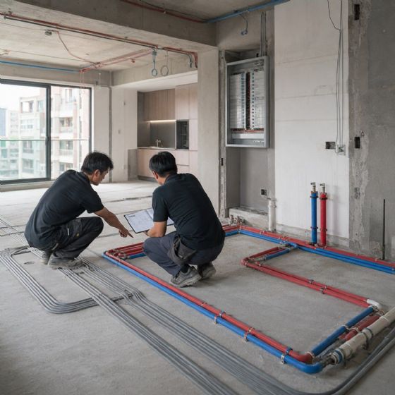 高雄住宅水電工程進場前，配管、插座電路、水管與排水該先確認哪些事？